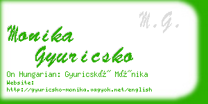 monika gyuricsko business card