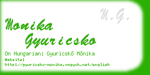 monika gyuricsko business card